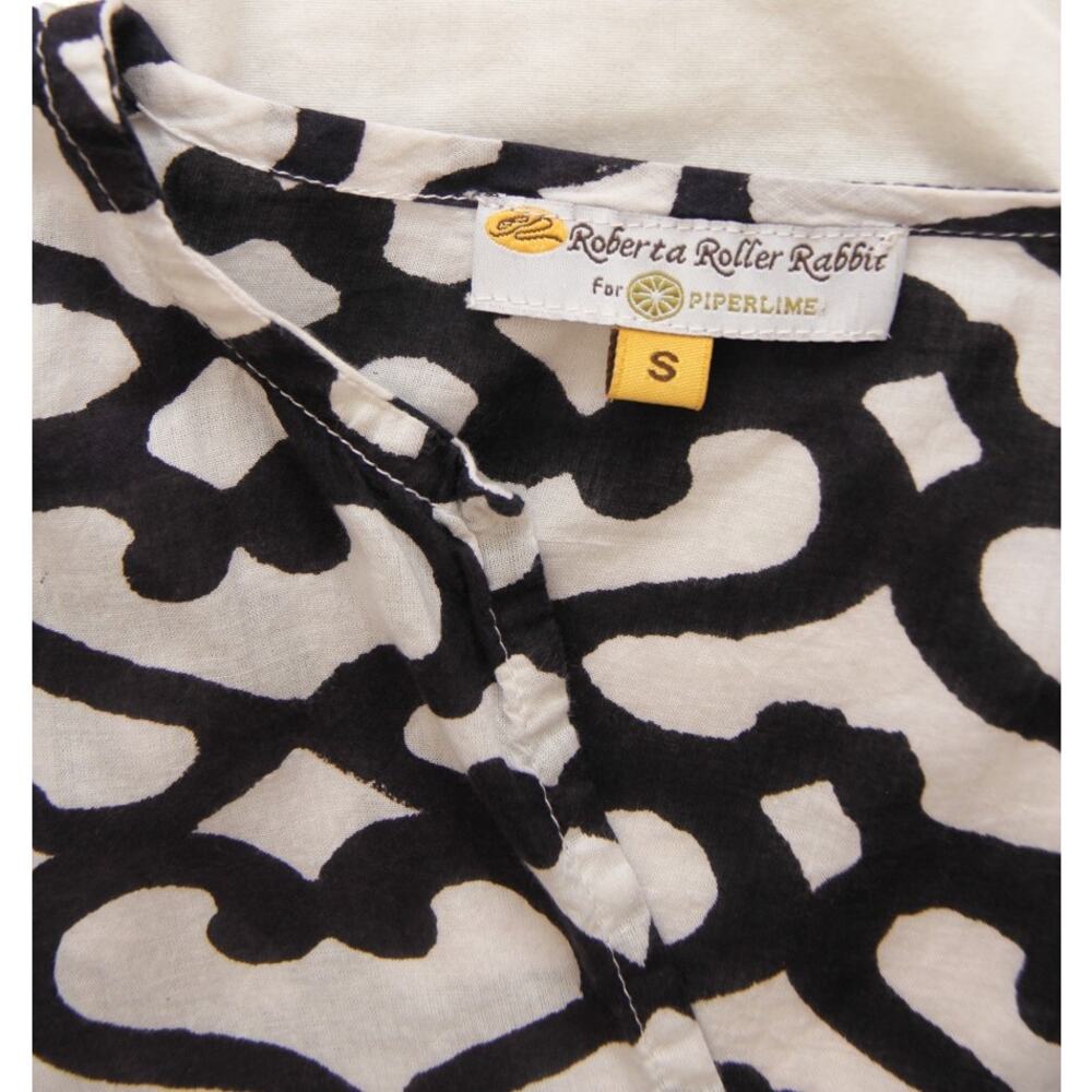 Roberta Roller Rabbit Printed Cotton Long Sleeve … - image 4